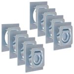 Inele ancorare pentru remorcă 8 buc, oțel galvanizat, 2000 kg GartenMobel Dekor