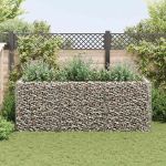 Strat înălțat gabion, 270 x 90 x 100 cm, oțel GartenMobel Dekor