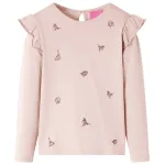 Tricou cu mâneci lungi, pentru copii, roz, 104 GartenMobel Dekor