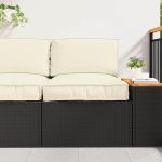 Set de perne pentru palet 2 pcs Crem Material Oxford GartenMobel Dekor