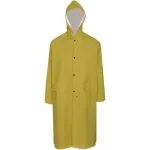 Pelerină de ploaie lungă impermeabilă cu glugă XXL, galbenă GartenMobel Dekor