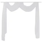 Draperie transparentă din voal 140 x 600 cm, alb GartenMobel Dekor
