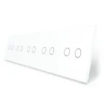 Panou 5 intrerupatoare duble cu touch Livolo din sticla SmartElectro IntelligentHouse