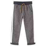 Pantaloni de trening pentru copii, gri închis melanj, 116 GartenMobel Dekor