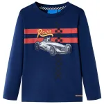 Tricou copii mâneci lungi, bleumarin, 104 GartenMobel Dekor