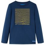 Tricou de copii cu mâneci lungi bleumarin 116 GartenMobel Dekor