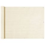 Paravan de balcon, crem, 90 x 600 cm, HDPE GartenMobel Dekor