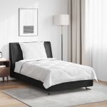 Duvet pentru Toate Sezoanele cu pernă 2 pcs Alb Microfibră GartenMobel Dekor