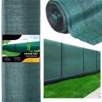 Plasa umbrire si intimitate pentru gard, 1.5m latime, 10m lungime, 65g densitate, verde Household NewTrend