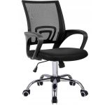 Scaun birou reglabil, ergonomic, cu brate, 87-96x54x59 cm, negru Household NewTrend