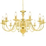 Candelabru, auriu, 12 becuri E14 GartenMobel Dekor