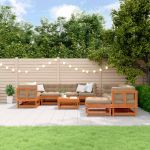 Set de lounge pentru grădină 33 pcs Maro Ceară GartenMobel Dekor