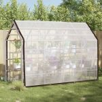 Împătură cu ochiuri Transparent 3 x 4 m Polietilenă GartenMobel Dekor