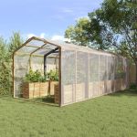 Împătură cu ochiuri Transparent 8 x 10 m Polietilenă GartenMobel Dekor