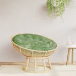 Pernă rotundă, model frunze, Ø 100 x 11 cm, țesătură Oxford GartenMobel Dekor