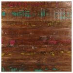 Blat de masă pătrată, 80x80x1,5 cm, lemn masiv reciclat GartenMobel Dekor