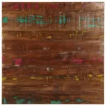 Blat de masă pătrată, 80x80x1,5 cm, lemn masiv reciclat GartenMobel Dekor