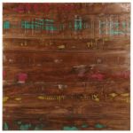 Blat de masă pătrat, 80x80x2,5 cm, lemn masiv reciclat GartenMobel Dekor
