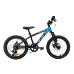 Bicicleta Copii Dhs Terrana 2023, model 2026 - 20 Inch, Negru-Albastru Ultimate FactoryBikes