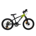 Bicicleta Copii Dhs Terrana 2023, model 2026 - 20 Inch, Negru-Verde Ultimate FactoryBikes