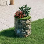 Stâlp de gabion, Ø50x50 cm, oțel galvanizat, circular GartenMobel Dekor