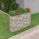 Strat înălțat gabion, 190x50x100 cm, fier galvanizat GartenMobel Dekor