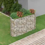 Strat înălțat gabion, 190x50x100 cm, fier galvanizat GartenMobel Dekor