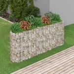 Strat înălțat gabion, 260x50x100 cm, fier galvanizat GartenMobel Dekor