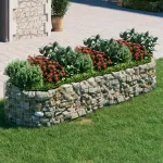 Strat înălțat gabion, 300x100x50 cm, fier galvanizat GartenMobel Dekor
