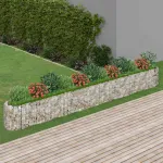 Strat înălțat gabion, 470x50x50 cm, fier galvanizat GartenMobel Dekor