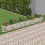 Strat înălțat gabion, 540x50x50 cm, fier galvanizat GartenMobel Dekor