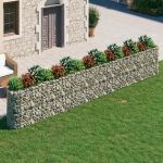 Strat înălțat gabion, 610x50x100 cm, fier galvanizat GartenMobel Dekor
