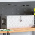 Cutie de depozitare, argintiu, 60x23,5x23 cm, aluminiu GartenMobel Dekor