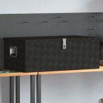 Cutie de depozitare, negru, 100x55x37 cm, aluminiu GartenMobel Dekor