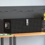 Cutie de depozitare, negru, 70x31x27 cm, aluminiu GartenMobel Dekor