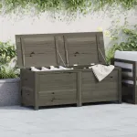 Cutie de perne de exterior antracit 150x50x56cm lemn masiv brad GartenMobel Dekor