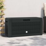 Ladă depozitare de grădină antracit 119x48x60 cm polipropilenă GartenMobel Dekor