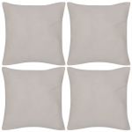 Huse de pernă din bumbac, 40 x 40 cm, bej, 4 buc. GartenMobel Dekor