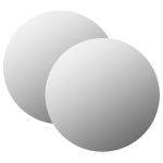 Oglinzi de perete, 2 buc., 60 cm, sticlă, rotund GartenMobel Dekor