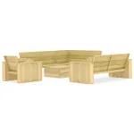 Set mobilier de grădină, 4 piese, lemn de pin tratat GartenMobel Dekor