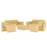 Set mobilier de grădină, 5 piese, lemn de pin tratat GartenMobel Dekor
