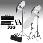 Kit studio foto cu set de lumini și fundal GartenMobel Dekor