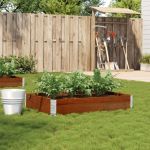 Jardinieră de grădină, maro, 120x80 cm, lemn masiv de pin GartenMobel Dekor