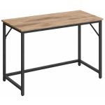 VASAGLE Birou calculator cu blat din PAL, cadru metalic, stil industrial, 100x50x76 cm, maro camel Household NewTrend