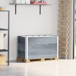 Rame pentru paleți 3 buc. gri 100x50 cm lemn masiv de pin GartenMobel Dekor