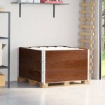 Rame pentru paleți 3 buc. maro 100x100 cm lemn masiv de pin GartenMobel Dekor