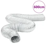Conductă de ventilație, 6 m, Ø12,5 cm, aluminiu GartenMobel Dekor