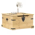 Cutie de depozitare „Corona”, 78x78x45 cm, lemn masiv de pin GartenMobel Dekor