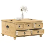 Cutie de depozitare „Corona”, 90x78x45 cm, lemn masiv de pin GartenMobel Dekor