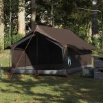 Cort de camping pentru 2 persoane, maro, impermeabil GartenMobel Dekor